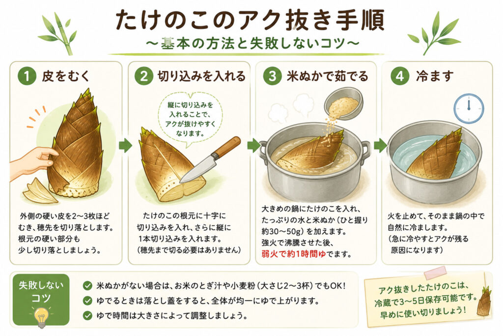 たけのこあく抜き