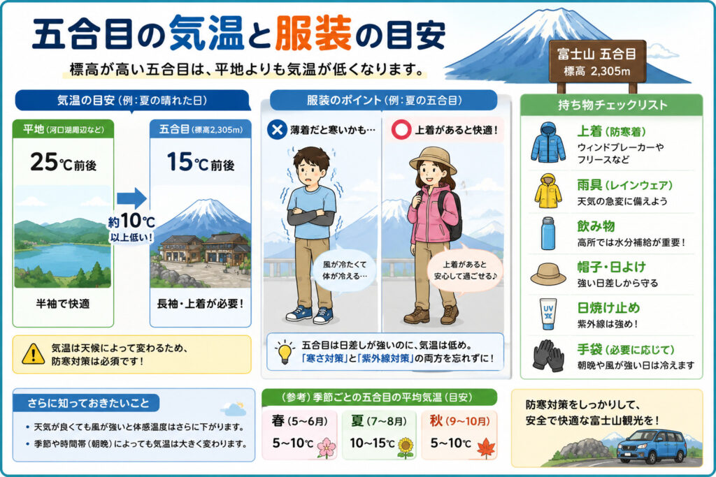 富士山　5合目　服装