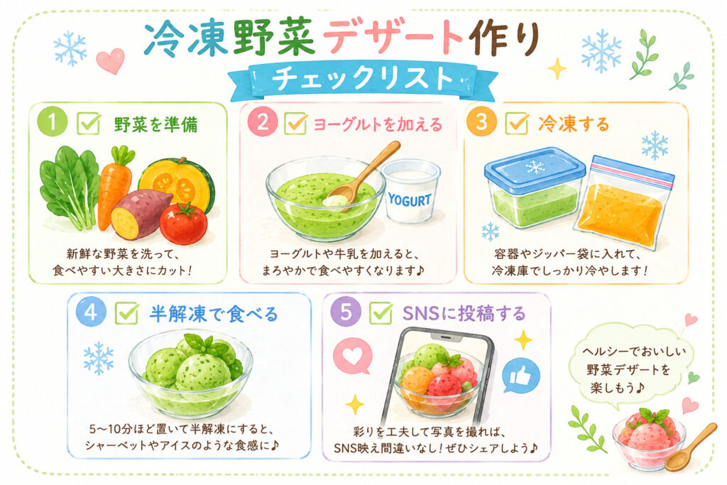 凍らせて食べる野菜デザート