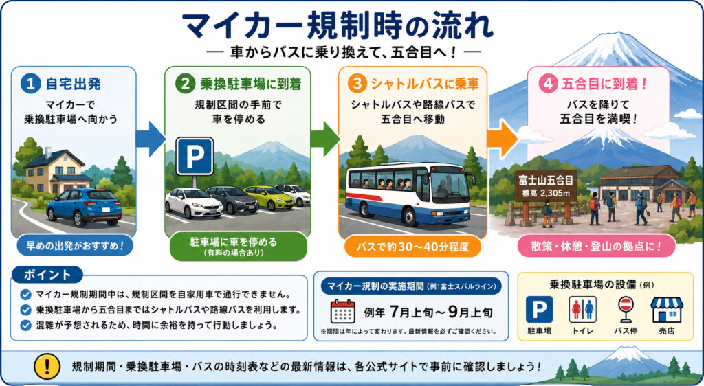 富士山　マイカー規制