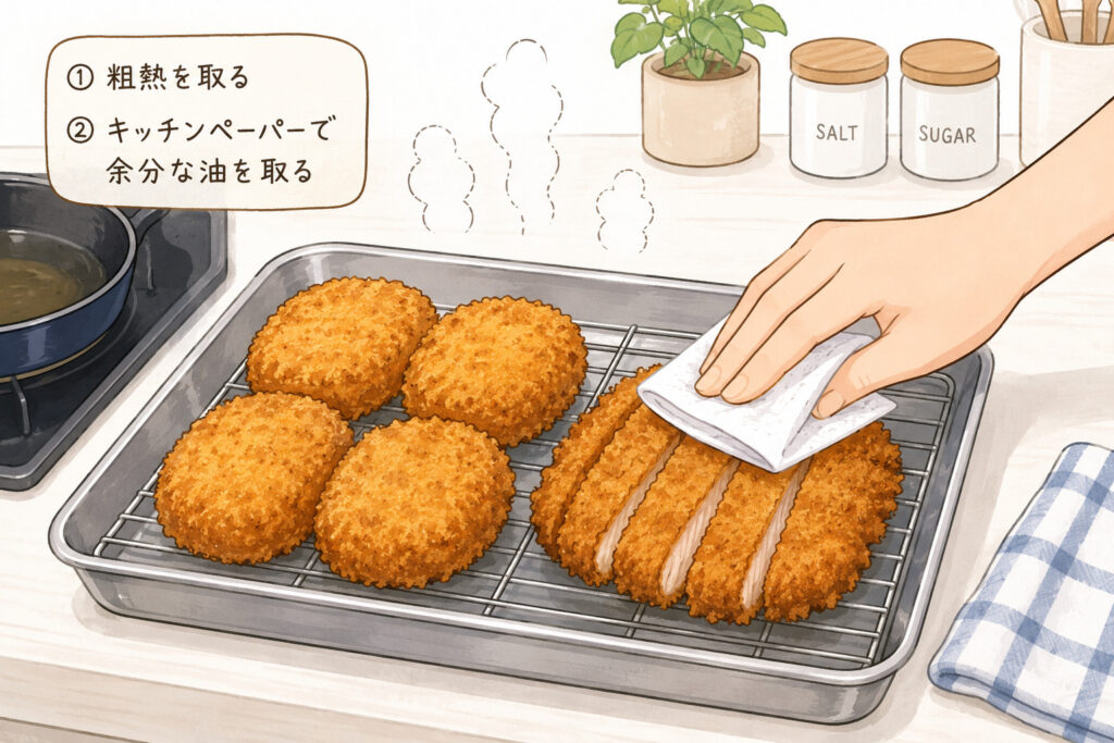 揚げ物 冷凍保存 やり方