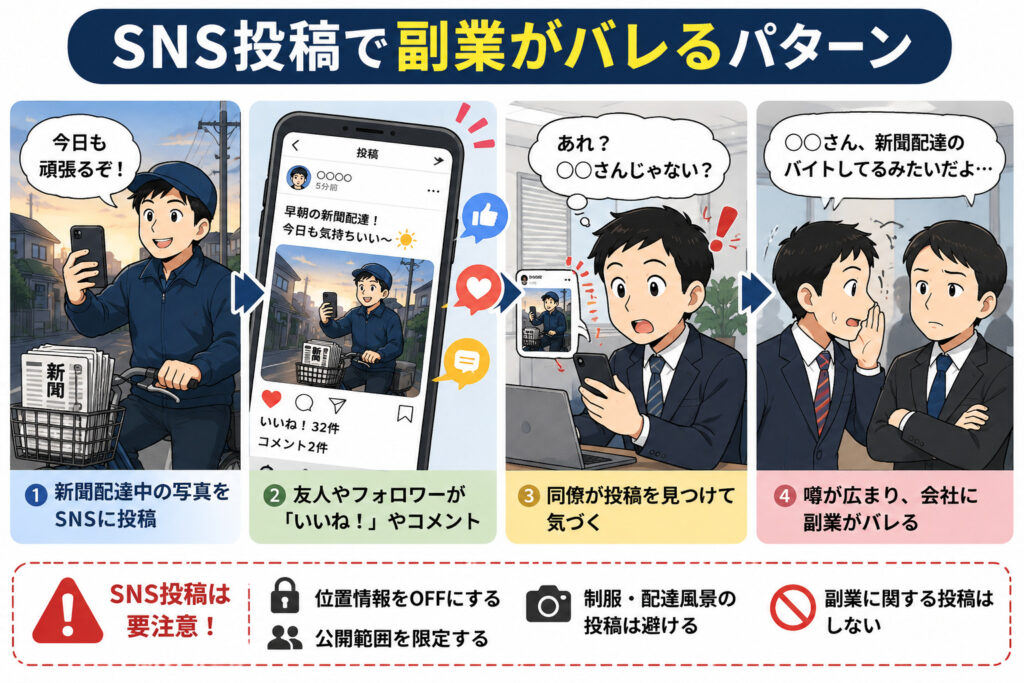 副業 バレる パターン