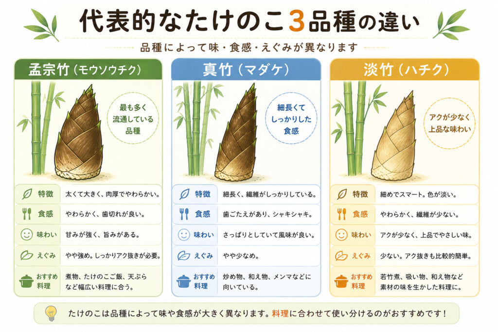 竹の子と筍の違い