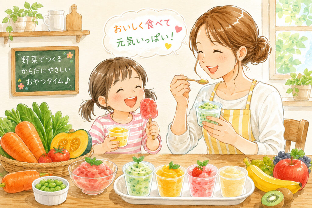 凍らせて食べる野菜デザート