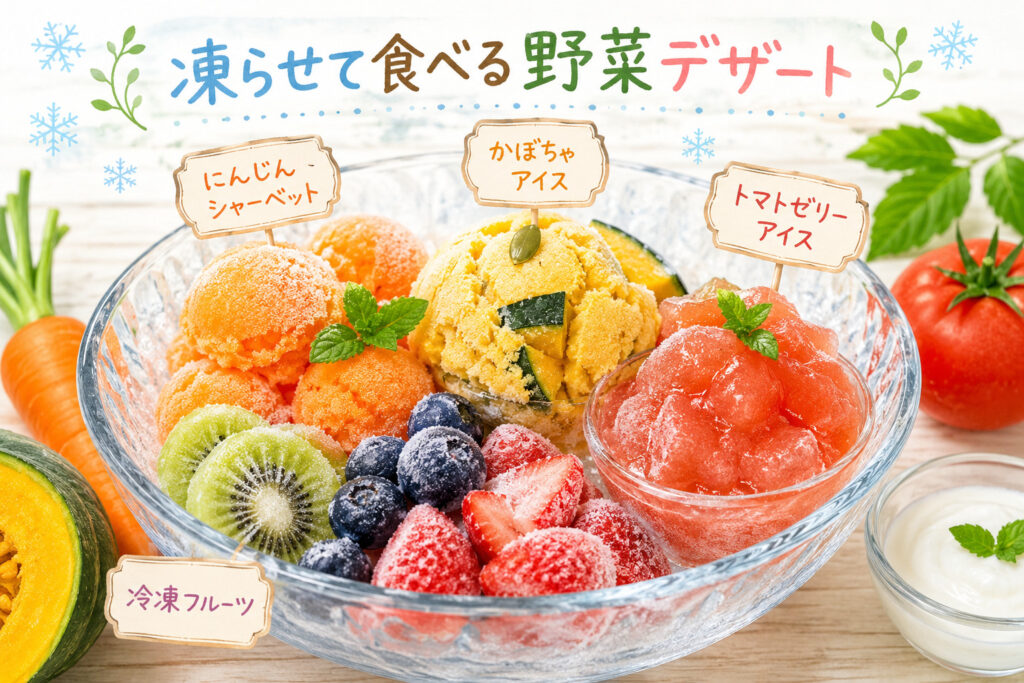 凍らせて食べる野菜デザート