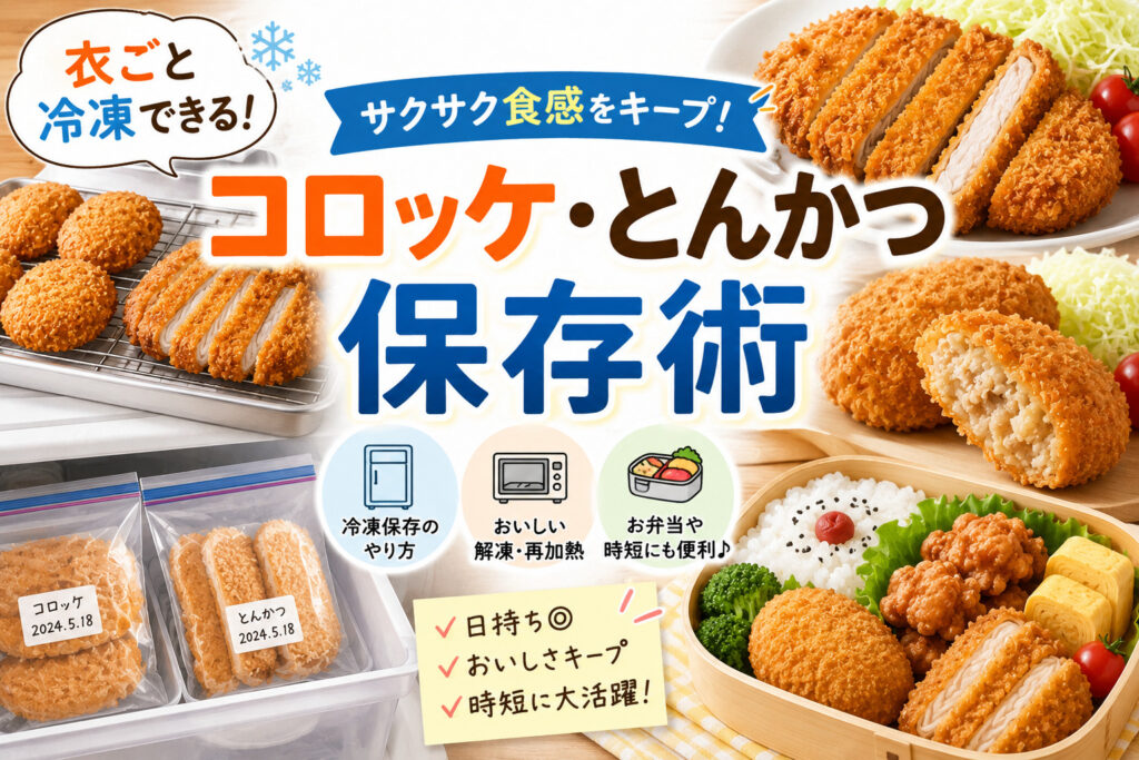 揚げ物 冷凍保存 やり方