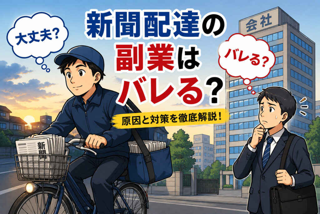 新聞配達 副業 バレる