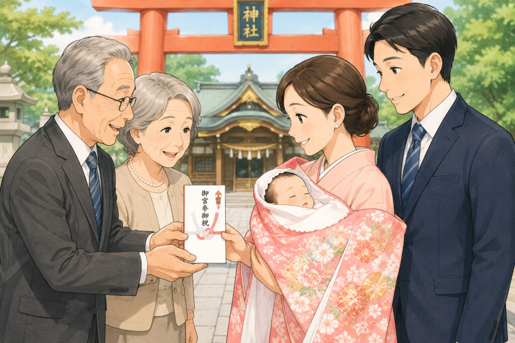 お宮参り紐銭