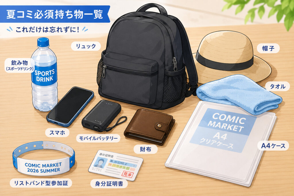 夏コミ 持ち物リスト
