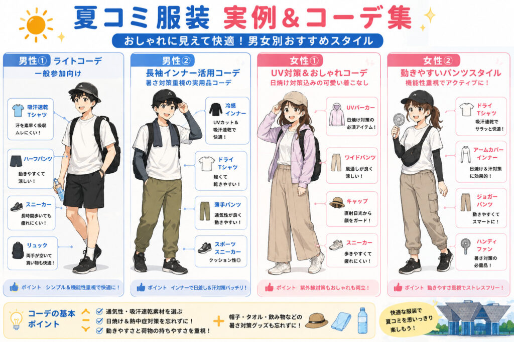 コミケ 服装 夏　おすすめ