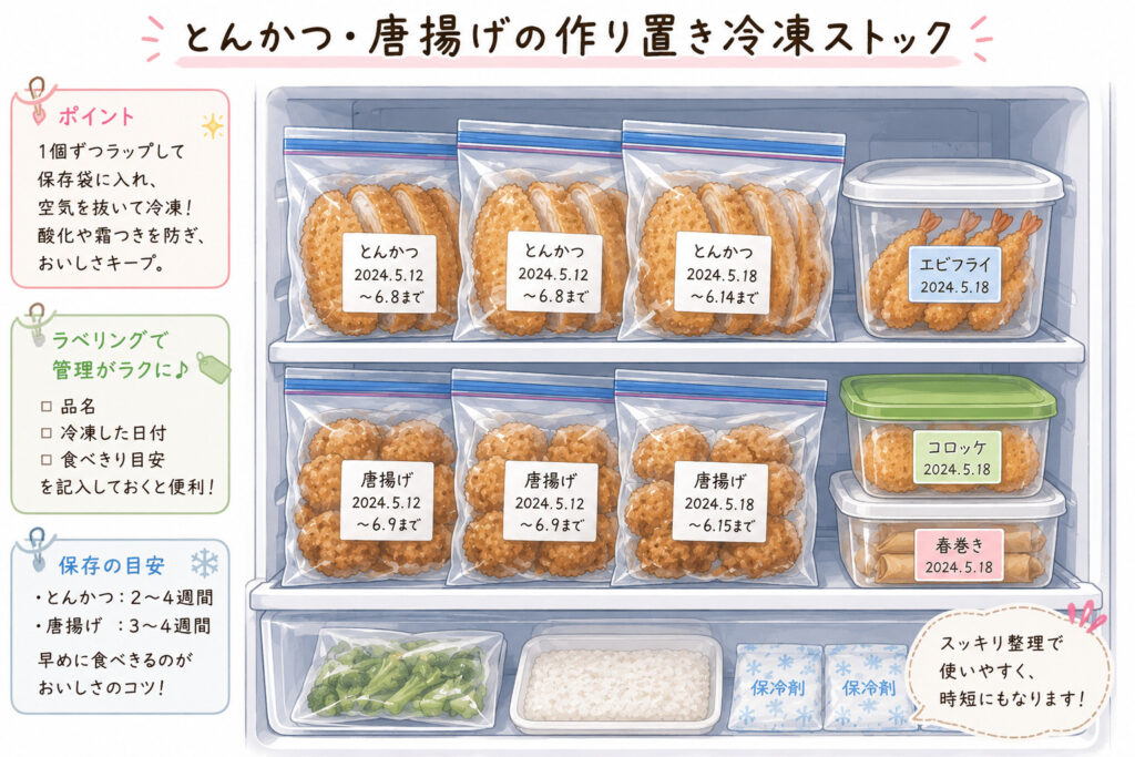 揚げ物 冷凍保存 コツ