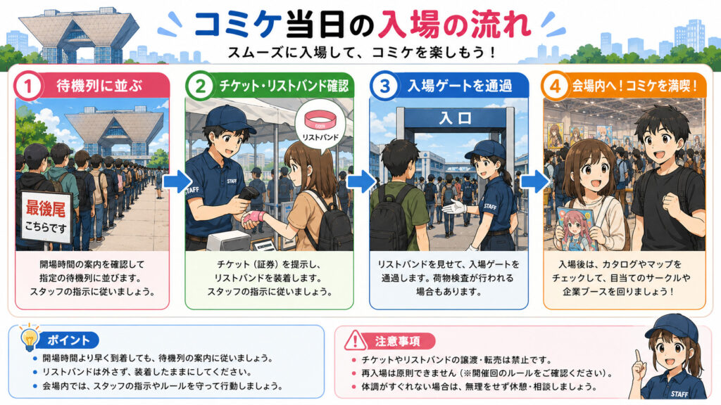 コミケ 入場流れ