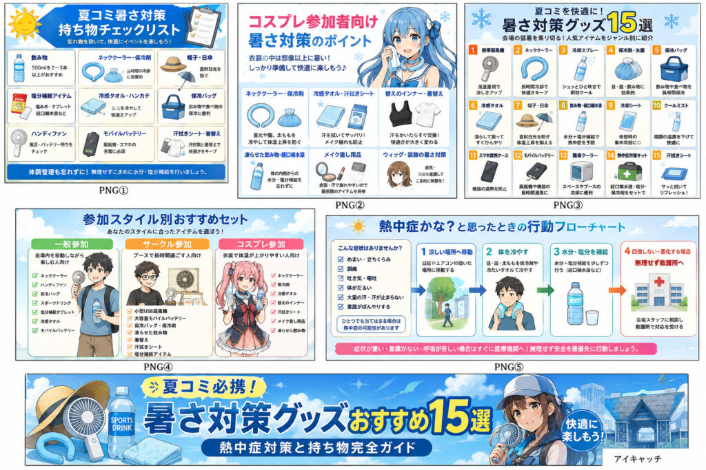 夏コミ 暑さ対策グッズ