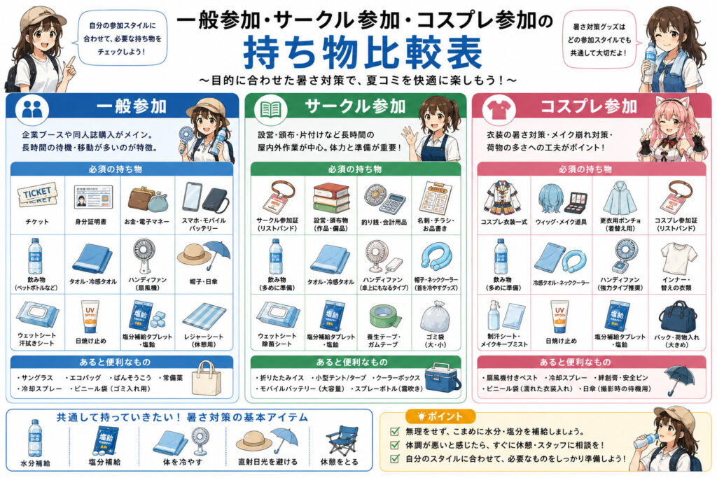夏コミ 暑さ対策グッズ