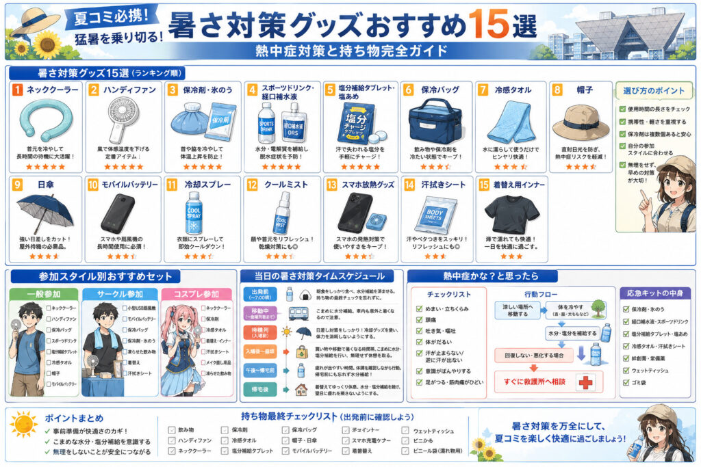 夏コミ 暑さ対策グッズ